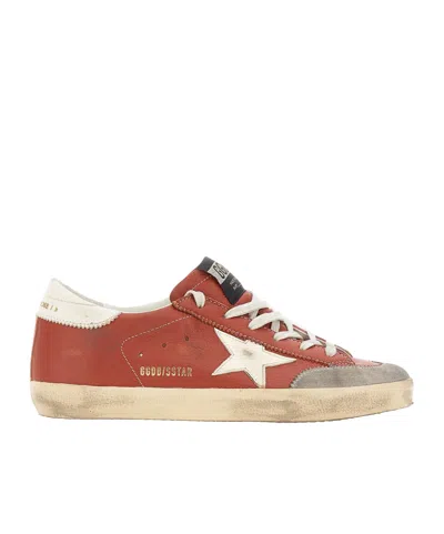 Golden Goose Lace-up Sneakers In Red