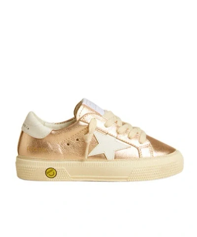 Golden Goose Laced Sneakers In Nude