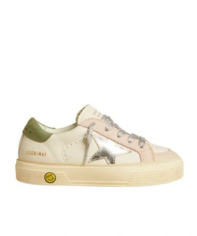 Golden Goose Laced Sneakers In Nude