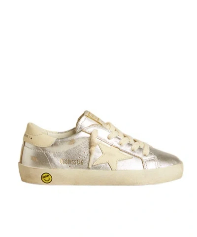 Golden Goose Laced Sneakers In Nude