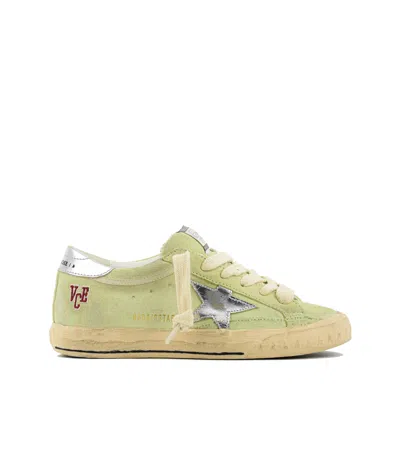 Golden Goose Laced Sneakers In Green