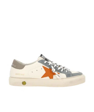 Golden Goose Laced Sneakers In Nude