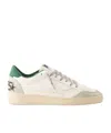 Golden Goose White Cow Leather Vamp Sneakers With Unique Used And Dirty Effect In White