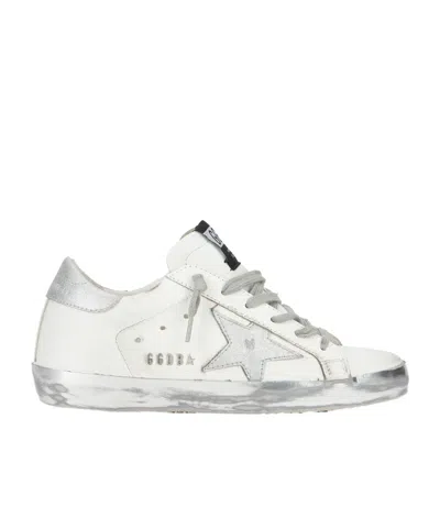 Golden Goose Lace-up Sneakers In White