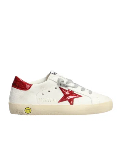 Golden Goose Kids' Lacing Casual Shoes In White