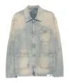 Golden Goose 'mackenzie' Denim Jacket Featuring Faded Effect In Blue