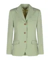 Golden Goose Women's Blazer Jacket In Sage-green Wool In Nude