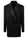 Golden Goose Laureen Boyfriend Tuxedo Jacket In Black
