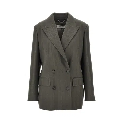 Golden Goose 'laureen' Double-breasted Jacket In Gray