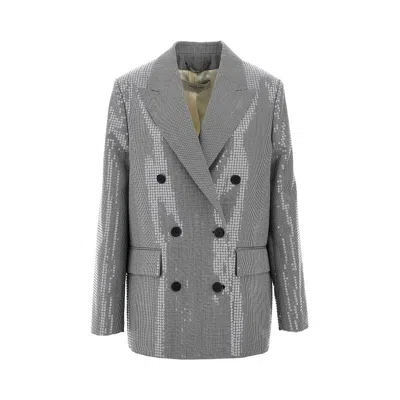 GOLDEN GOOSE 'LAUREEN' SEQUINNED DOUBLE-BREASTED JACKET