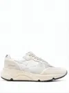 Golden Goose Running Sole Sneakers In Nappa With Laminated Star And Lizard Printed Heel Tab Shoes In White