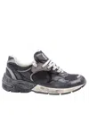 Golden Goose Black Leather And Mesh Running Dad Sneakers In Black