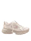 Golden Goose Lightstar Leather And Mesh Sneakers Colour Taupe In Gray
