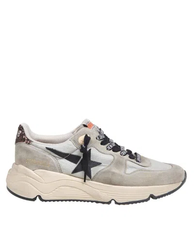 Golden Goose Leather And Nylon Sneakers In Ice/blk/brown