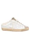 Golden Goose Sneakers Super Star Leather Sabot White And Taupe
