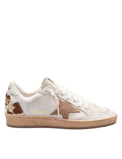 Golden Goose Leather And Suede Sneakers In Neutral
