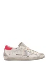 GOLDEN GOOSE LEATHER AND SUEDE SNEAKERS WITH CONTRASTING BACK PATCK