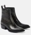 Golden Goose Leather Boots In Black