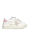 Golden Goose Leather Baby School Sneakers In Pink