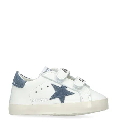 Golden Goose Kids'  Leather Baby School Sneakers In White