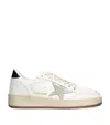 Golden Goose Ball Star 2 Sneakers In White Leather In White