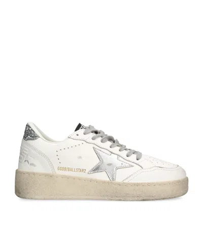 GOLDEN GOOSE LEATHER BALL-STAR LOW-TOP SNEAKERS