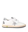 Golden Goose Girl's Ballstar Glitter Dual-grip Sneakers, Kids In White