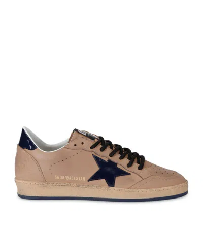 Golden Goose Leather Ball Star Sneakers In Beige