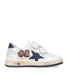 Golden Goose Ball Star Strap Sneakers In White