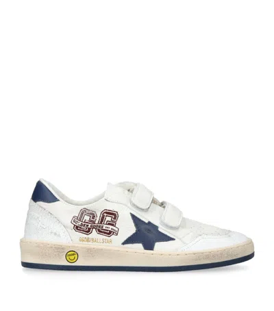 Golden Goose Kids' Leather Ball Star Trainers In White