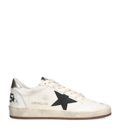 Golden Goose Leather Ball Star Sneakers In White