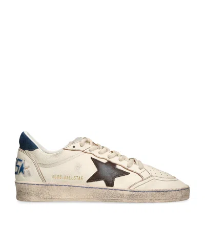 Golden Goose Star-patch Leather Sneakers In White