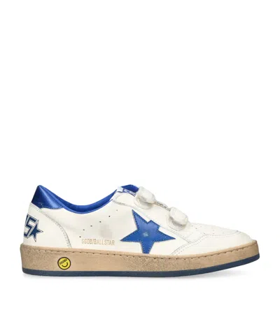 Golden Goose White June Sneakers For Kids With Star And Logo