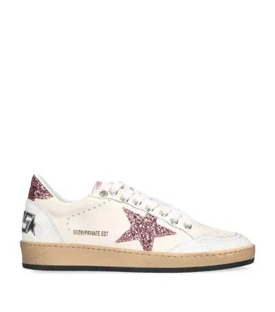 GOLDEN GOOSE LEATHER BALL STAR SNEAKERS