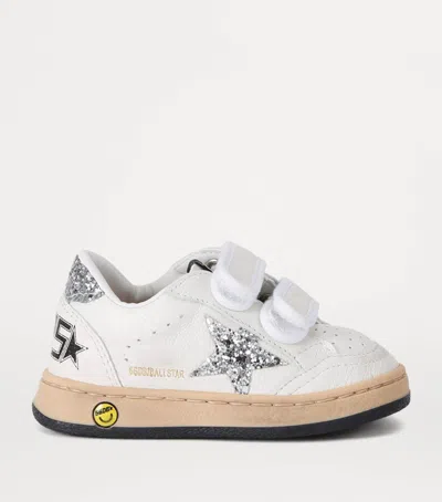 Golden Goose Kids' Ball Star Sneakers In White