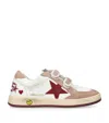 Golden Goose Leather Ball Star Sneakers In White