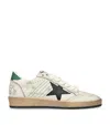 Golden Goose Leather Ballstar Sneakers In White
