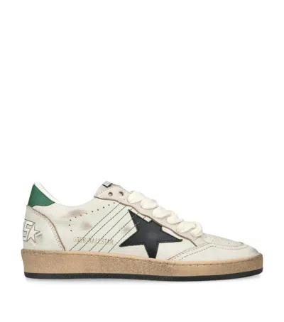 Golden Goose Leather Ballstar Sneakers In White