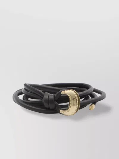 Golden Goose Leather Belt In Black