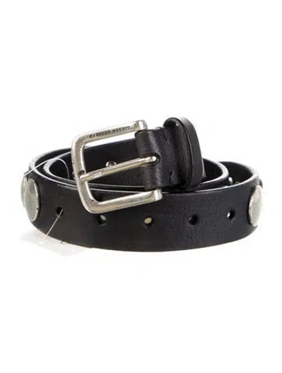 Pre-owned Golden Goose Leather Belt In Black