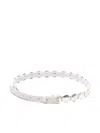 Golden Goose Adjustable Leather Belt With Silver-tone Accents In White