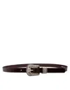 Golden Goose Leather Belt In Brown