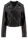 Golden Goose Smooth Leather Motorcycle Jacket