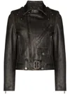 Golden Goose Leather Biker Jacket Clothing