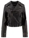 Golden Goose Smooth Leather Motorcycle Jacket