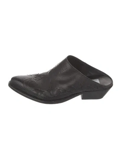 Pre-owned Golden Goose Leather Boots In Black
