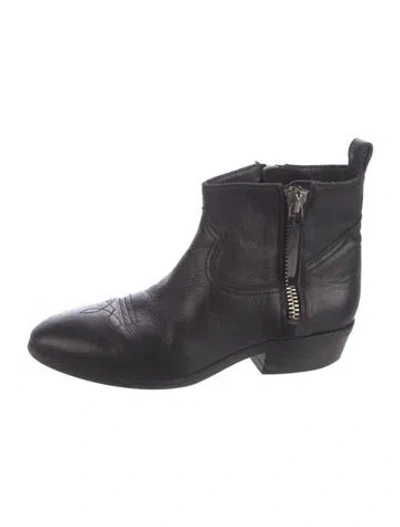 Pre-owned Golden Goose Leather Boots In Black