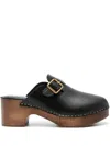 GOLDEN GOOSE LEATHER CLOGS
