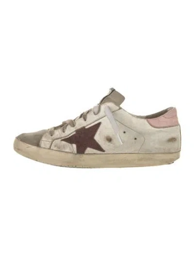 Pre-owned Golden Goose Leather Colorblock Pattern Sneakers