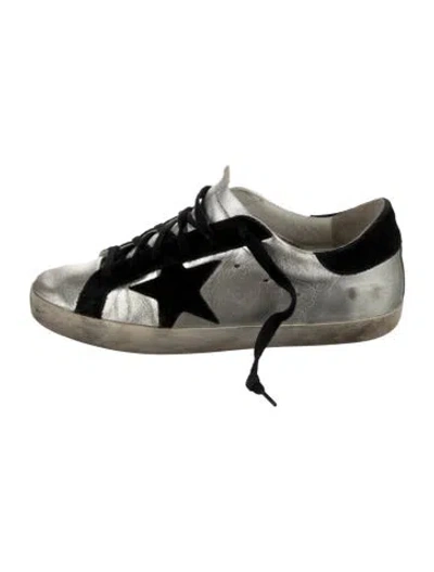 Pre-owned Golden Goose Leather Colorblock Pattern Sneakers